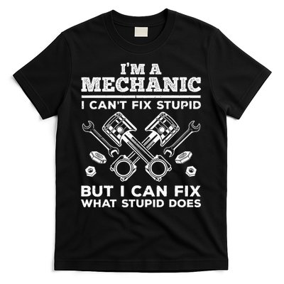 Funny Mechanic For Dad Car Auto Diesel Automobile Garage T-Shirt