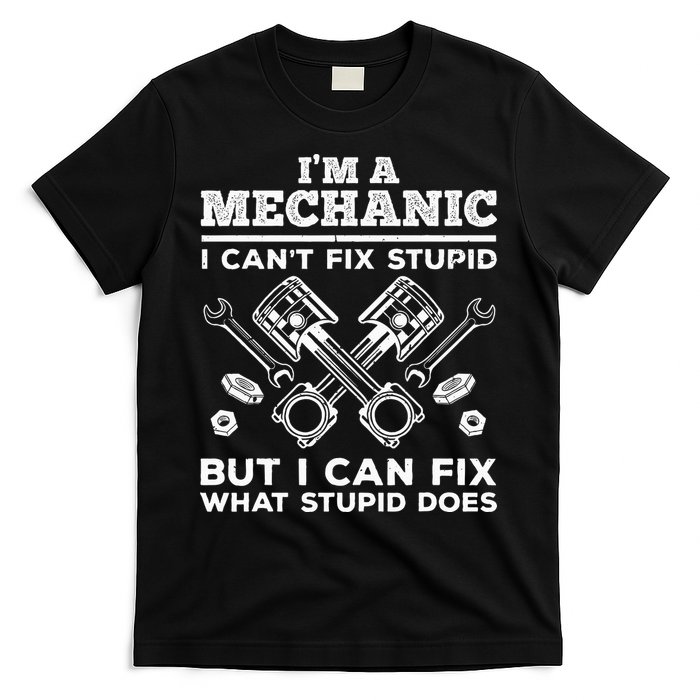 Funny Mechanic For Dad Car Auto Diesel Automobile Garage T-Shirt