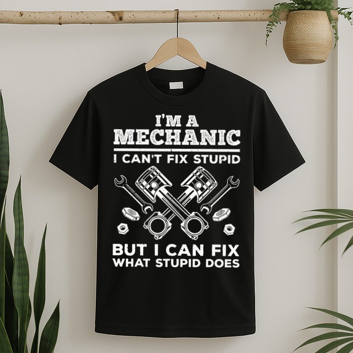 Funny Mechanic For Dad Car Auto Diesel Automobile Garage T-Shirt