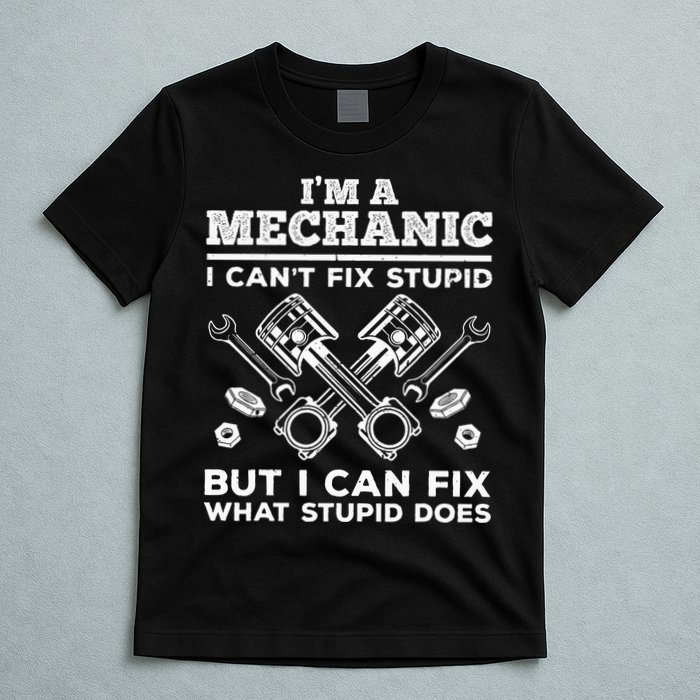 Funny Mechanic For Dad Car Auto Diesel Automobile Garage T-Shirt