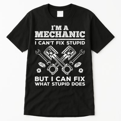 Funny Mechanic For Dad Car Auto Diesel Automobile Garage Tall T-Shirt