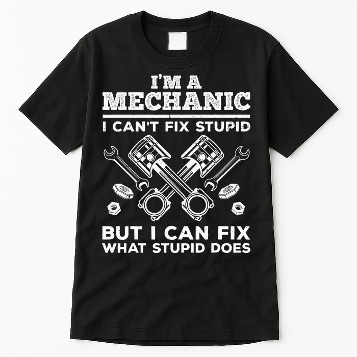 Funny Mechanic For Dad Car Auto Diesel Automobile Garage Tall T-Shirt