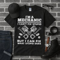 Funny Mechanic For Dad Car Auto Diesel Automobile Garage Tall T-Shirt