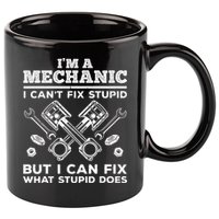 Funny Mechanic For Dad Car Auto Diesel Automobile Garage 11oz C Handle Ceramic Mug