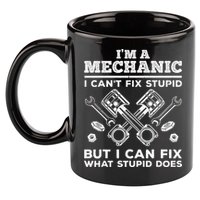 Funny Mechanic For Dad Car Auto Diesel Automobile Garage 11oz C Handle Ceramic Mug