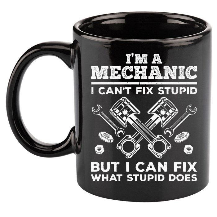 Funny Mechanic For Dad Car Auto Diesel Automobile Garage 11oz C Handle Ceramic Mug