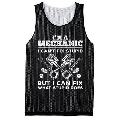 Funny Mechanic For Dad Car Auto Diesel Automobile Garage Mesh Reversible Basketball Jersey Tank