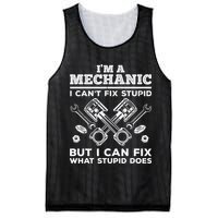 Funny Mechanic For Dad Car Auto Diesel Automobile Garage Mesh Reversible Basketball Jersey Tank