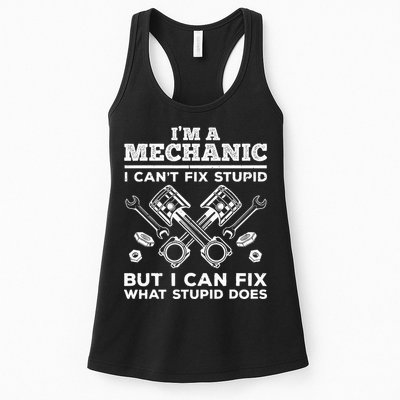 Funny Mechanic For Dad Car Auto Diesel Automobile Garage Womens Tank Top