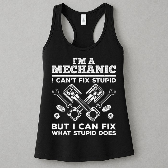 Funny Mechanic For Dad Car Auto Diesel Automobile Garage Womens Tank Top
