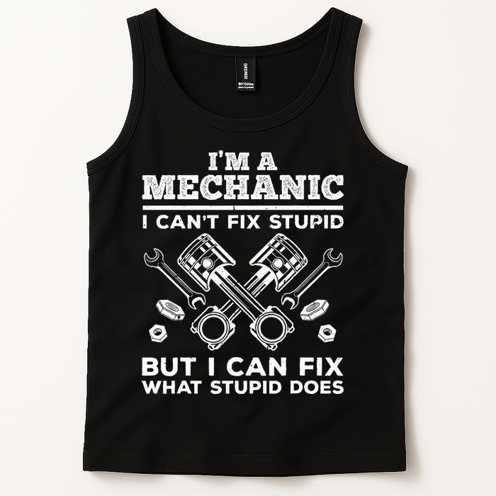 Funny Mechanic For Dad Car Auto Diesel Automobile Garage Tank Top
