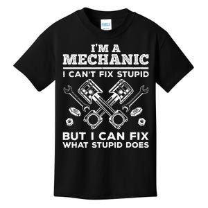 Funny Mechanic For Dad Car Auto Diesel Automobile Garage Kids T-Shirt