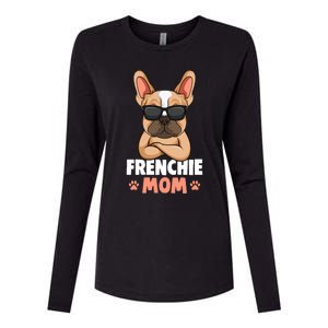 Frenchie Mom French Bulldog Dog Womens Cotton Relaxed Long Sleeve T-Shirt