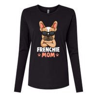 Frenchie Mom French Bulldog Dog Womens Cotton Relaxed Long Sleeve T-Shirt