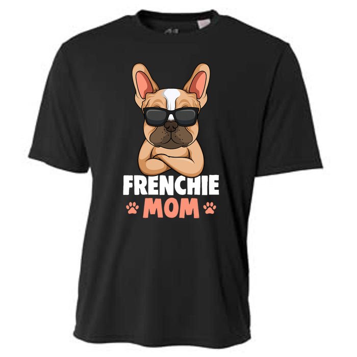 Frenchie Mom French Bulldog Dog Cooling Performance Crew T-Shirt