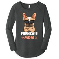 Frenchie Mom French Bulldog Dog Women's Perfect Tri Tunic Long Sleeve Shirt