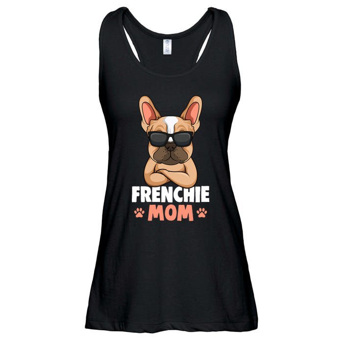 Frenchie Mom French Bulldog Dog Ladies Essential Flowy Tank