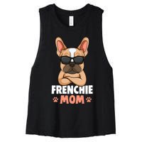 Frenchie Mom French Bulldog Dog Women's Racerback Cropped Tank