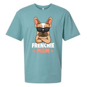 Frenchie Mom French Bulldog Dog Sueded Cloud Jersey T-Shirt