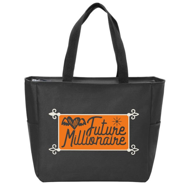 Future Millionaire Zip Tote Bag