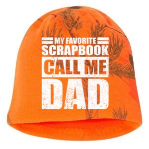 Funny My Favorite Scrapbook Calls Me Dad Father's Day Funny Gift Kati - Camo Knit Beanie