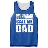 Funny My Favorite Scrapbook Calls Me Dad Father's Day Funny Gift Mesh Reversible Basketball Jersey Tank