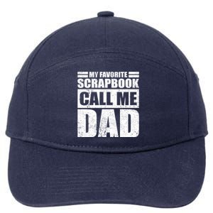 Funny My Favorite Scrapbook Calls Me Dad Father's Day Funny Gift 7-Panel Snapback Hat