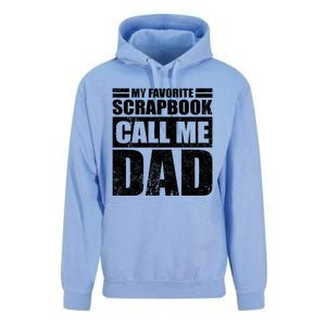 Funny My Favorite Scrapbook Calls Me Dad Father's Day Funny Gift Unisex Surf Hoodie