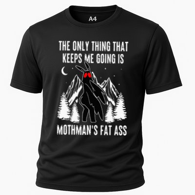 Funny Mothman Fat Ass Vintage Cryptid Funny Mothman Meme Performance Shirt