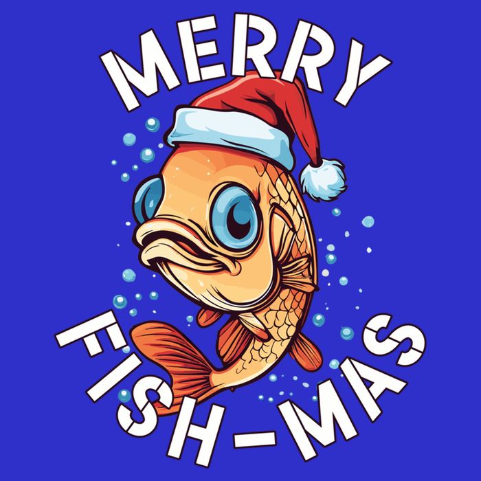 Funny Merry Fishmas Christmas Fish Great Gift Bag