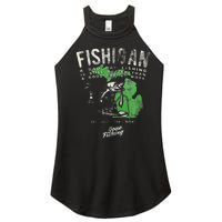 Fishigan Michigan Fishing Gift Apparel For Novelty Women’s Perfect Tri Rocker Tank