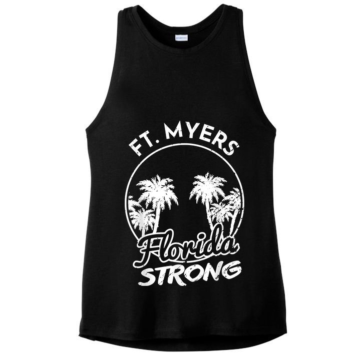 Ft. Myers Florida Strong Community Support Ladies PosiCharge Tri-Blend Wicking Tank