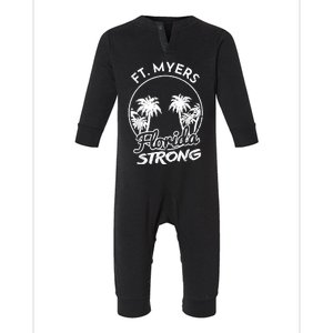 Ft. Myers Florida Strong Community Support Infant Fleece One Piece