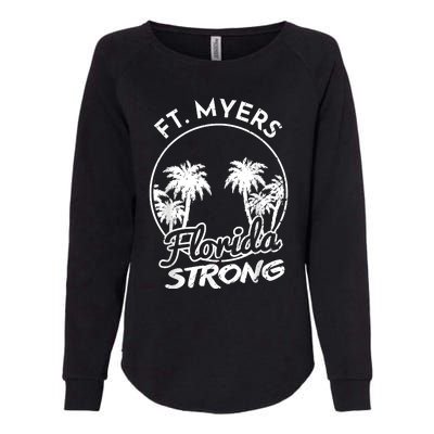 Ft. Myers Florida Strong Community Support Womens California Wash Sweatshirt