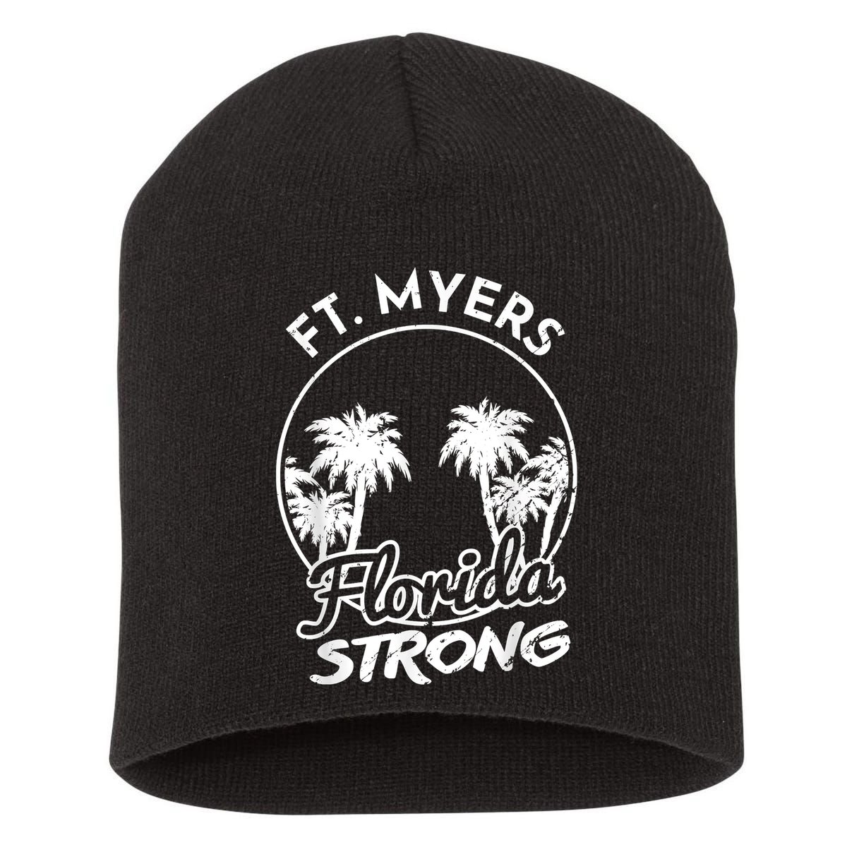 Ft. Myers Florida Strong Community Support Short Acrylic Beanie
