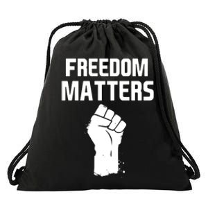 Freedom Matters Fist Drawstring Bag