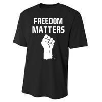 Freedom Matters Fist Performance Sprint T-Shirt