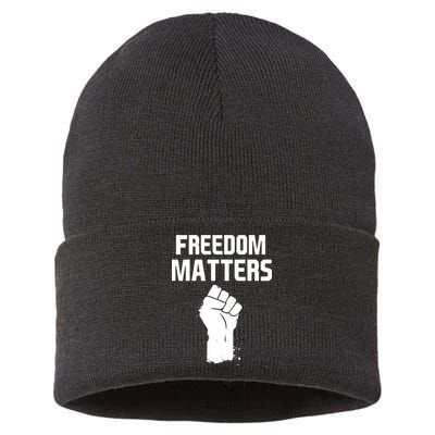 Freedom Matters Fist Sustainable Knit Beanie