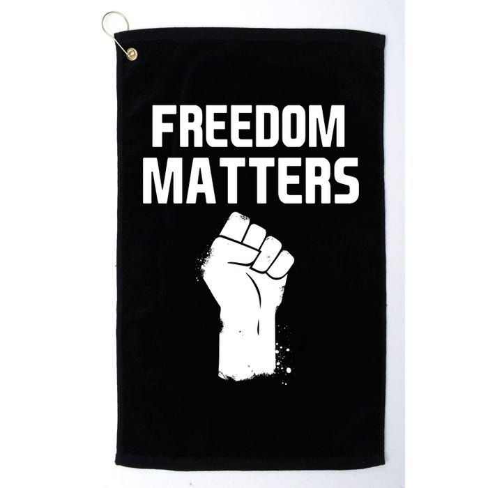 Freedom Matters Fist Golf Towel