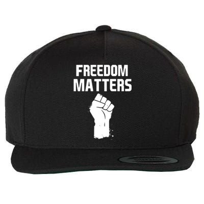 Freedom Matters Fist Wool Snapback Cap