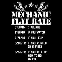 Funny Mechanic Flat Rate Apron