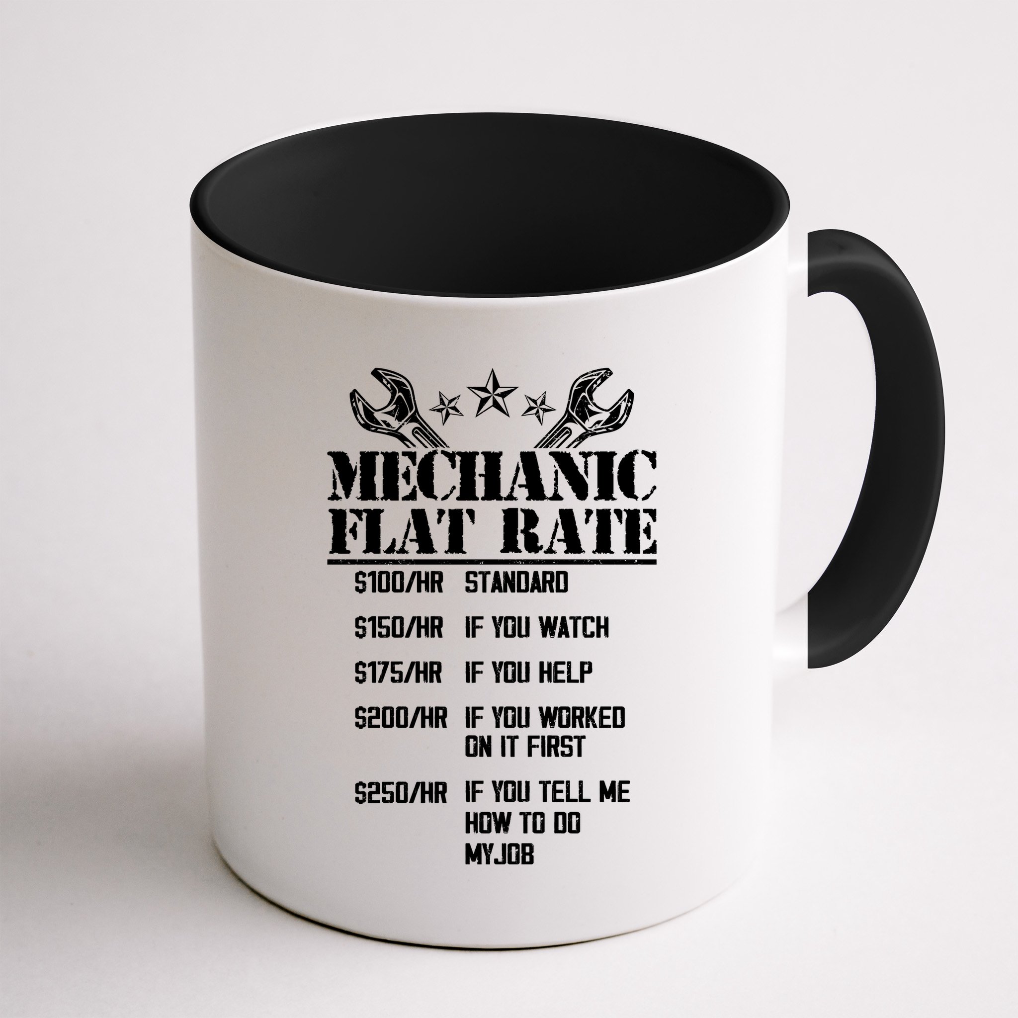 Funny Mechanic Flat Rate Mug