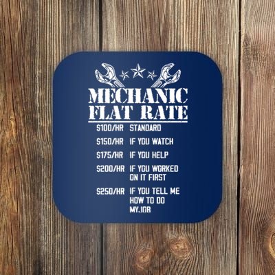 Funny Mechanic Flat Rate Coaster