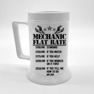 Funny Mechanic Flat Rate Beer Stein