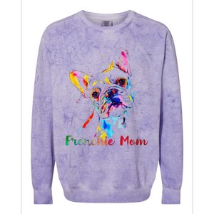 Frenchie Mom French Bulldog Dog Lovers Mothers Day Colorblast Crewneck Sweatshirt