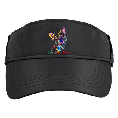 Frenchie Mom French Bulldog Dog Lovers Mothers Day Adult Drive Performance Visor