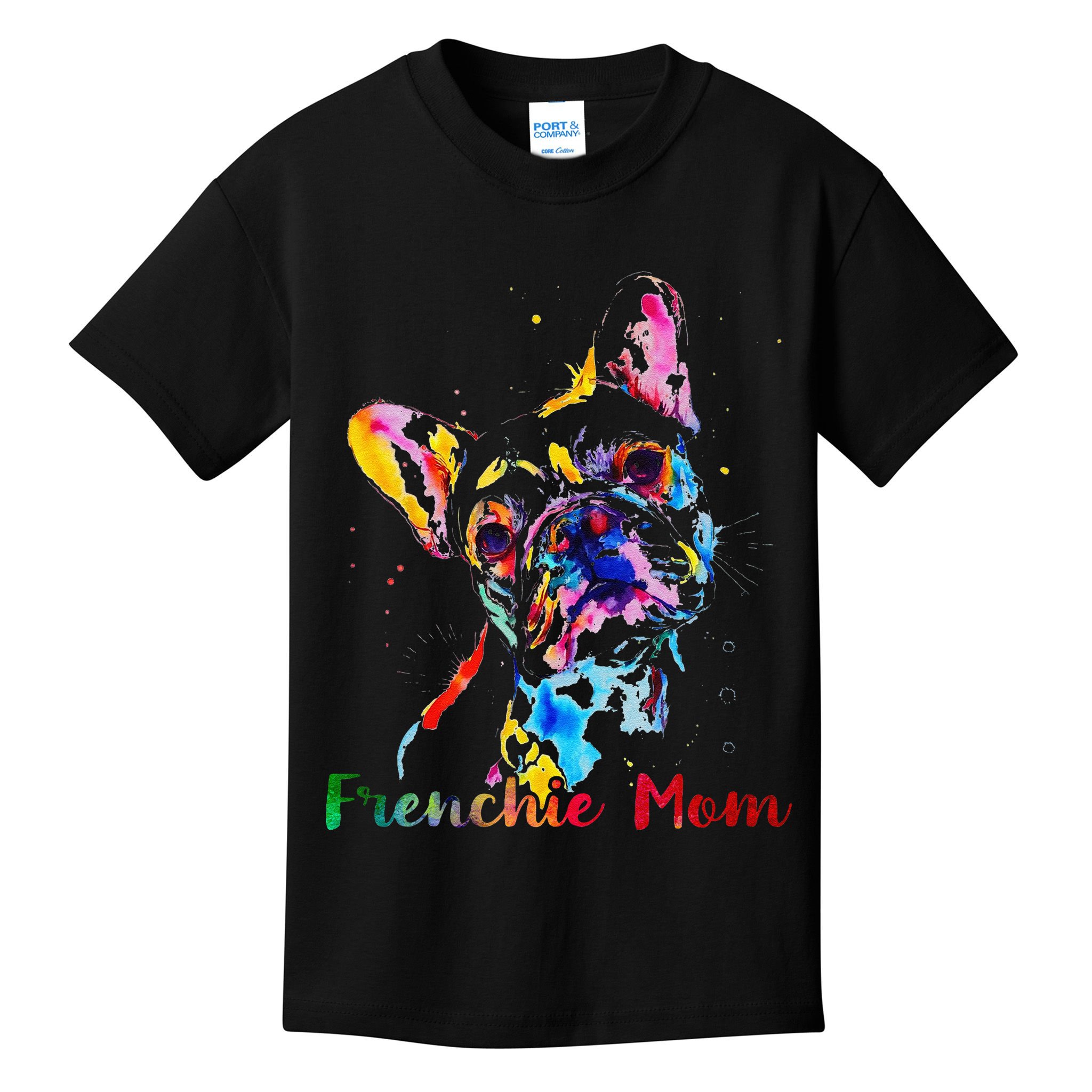 Frenchie Mom French Bulldog Dog Lovers Mothers Day Kids T-Shirt