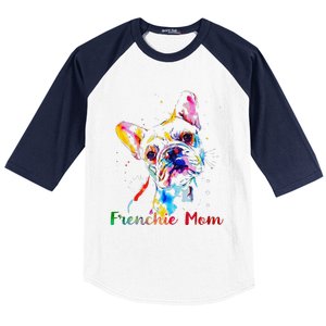 Frenchie Mom French Bulldog Dog Lovers Mothers Day Baseball Sleeve Shirt