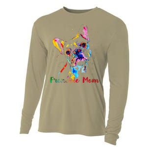 Frenchie Mom French Bulldog Dog Lovers Mothers Day Cooling Performance Long Sleeve Crew