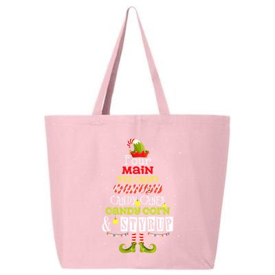 Four Main Food Groups Elf Buddy Christmas Candy Pajama 25L Jumbo Tote